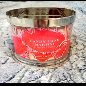 Homeworx Candy Cane Martini Candle